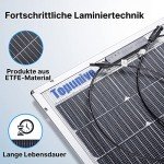 100W 12V Bifacial Monocrystalline Solar Panels (2 PCS)