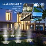 OULONGER Solar Lights Outdoor,12 Pack Solar Lights Outdoor Waterproof,Solar Garden Lights Landscape Lighting for Outside Patio Pathway Yard Lawn Driveway Deck Step Walkway(White Light)