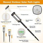 COXSENI Solar Pathway Lights Outdoor 8 Pack, Bright Solar Path Lights Outside Waterproof, Solar Sidewalk Lights Solar Powered Landscape Lights for Walkway Driveway Lawn Patio Yard Garden