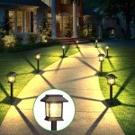 Benany Solar Pathway Lights Outdoor, 12 Pack Upgraded LED Waterproof Solar Outdoor Lights, Solar Garden Landscape Lighting for Outside Driveway Garden Landscape Walkway Path Yard Lawn Decor (12)