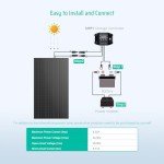 FivstaSola 200W Bifacial Monocrystalline Solar Panel