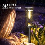 COXSENI Solar Pathway Lights Outdoor 6 Pack, Bright Solar Path Lights Outside Waterproof, Solar Walkway Lights Solar Powered Landscape Lights for Driveway Lawn Patio Sidewalk Yard