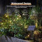 4 Pack Solar String Lights Outdoor - 320LED 132FT Solar Fairy Lights Waterproof 8 Modes, Copper Wire Solar Powered Twinkle Lights for Outside Tree Garden Christmas Wedding Party Decor (Warm White)