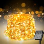 Solar String Lights for Outside, 200 LED 72Ft Solar Fairy Lights for Outside Waterproof with 8 Modes, Solar Lights Outdoor for Patio Tree Christmas Party Wedding Decor(Warm White)