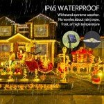 Cuorung 4 Pack Solar String Lights for Outside, 400LED 160FT Bright Solar Lights Outdoor Waterproof, Copper Wire with 8 Modes Fairy Lights for Tree Garden Party Wedding Halloween Decor (Warm White)