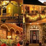 Joomer Solar Christmas Lights Outdoor, 2Pack Total 80FT 240LED 8 Modes Solar Fairy Lights, Waterproof String Lights for Christmas Decoration (Warm White)