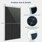 SUNGOLDPOWER 560W Bifacial Monocrystalline Solar Panels