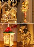 Brightown Solar Lights for Outside, 9.8Ft 120 LED Solar String Lights Outdoor Waterproof, 8 Modes Firecracker Balcony Lights for Tree Patio Christmas Party Wedding Decor (Warm White)