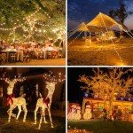 Cuorung 4 Pack Solar String Lights for Outside, 400LED 160FT Bright Solar Lights Outdoor Waterproof, Copper Wire with 8 Modes Fairy Lights for Tree Garden Party Wedding Halloween Decor (Warm White)