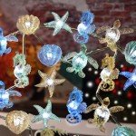 Solar String Lights Outdoor Decorative Fairy Solar Lights for Outside Garden Décor Waterproof Sea life Turtle Seahorse Starfish Ocean Nautical Balcony Patio Lights 40LED 14ft Yard Fence Window Decor