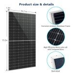SUNGOLDPOWER 8PC 460W Monocrystalline Solar Panels