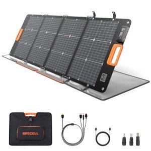 GRECELL 120W Bifacial Portable Solar Charger