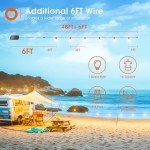 addlon 54(48+6) FT Solar String Lights Outdoor Waterproof with USB Port & Remote Control Solar Patio Lights Long Last for 20+Hrs Dimmable Solar Power LED Bulbs for Porch Garden Market Bistro