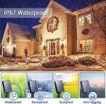 ICRGB 66FT 200LED Solar Rope Lights, Outdoor Waterproof Solar Christmas Lights with Remote, IP67 Outdoor Solar String Lights, Timing & 8 Modes, Garden Christmas Decorative for Tree Porch Pool, White