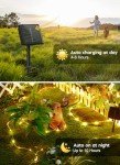 Brightown Solar Rope Lights, 39FT 100LED Outdoor Solar String Lights, IP65 Waterproof Solar Powered Fairy Lights with 8 Lighting Modes for Party Garden Yard Home Holiday Tree Decoration, Warm White