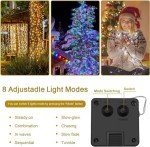 SINGCHUNGTE 2 Pack 33Ft Solar Rope Lights, LED Waterproof Solar Rope Light, Solar Rope Lights Outdoor, String Rope Lights for Patio, Pool and Christmas Tree Decorations (White Warm)