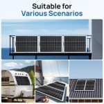 ECO-WORTHY 130W Flexible Monocrystalline Solar Panel