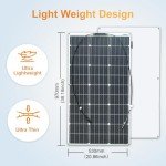 Aysolar 100W Flexible Monocrystalline Solar Panel
