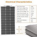 Aysolar 100W Flexible Monocrystalline Solar Panel