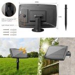 Bdrofn 100FT Solar String Lights Outdoor Waterproof, Solar Patio Lights with Remote Control & 30+2 Dimmable ST38 Edison Bulbs Shatterproof,Solar Powered String Lights for Outside Garden Backyard