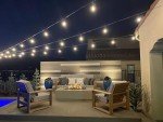 Brightech Ambience Pro - Waterproof LED Outdoor String Lights - Hanging, Dimmable 2W Vintage Edison Bulbs - 48 Ft Commercial Grade Patio Lights Create Cafe Ambience In Your Backyard