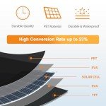 Aysolar 100W Flexible Monocrystalline Solar Panel