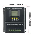 80A MPPT Solar Charge Controller with LCD Display