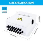 Elnuimex 6 String Solar Combiner Box with Breaker