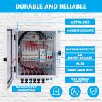 Elnuimex 6 String Solar Combiner Box with Breaker