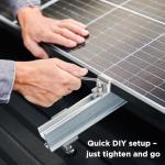 10 Pack Adjustable Solar Panel End Clamps