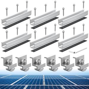 Anbte Solar Panel Bracket Kit - 6 pcs, Aluminum