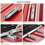 Anbte Solar Panel Mounting Bracket Kit - 6 Pcs