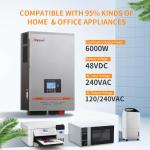 6000W 48V Hybrid Solar Inverter with MPPT Controller