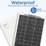 ECO-WORTHY 130W Flexible Monocrystalline Solar Panel