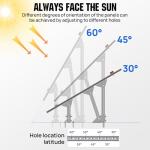 ECO-WORTHY Adjustable Solar Panel Mounting Kit