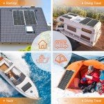 Aysolar 100W Flexible Monocrystalline Solar Panel