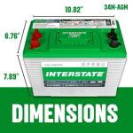 Interstate Batteries 12V AGM Dual Purpose Battery