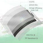 200W Flexible Monocrystalline Solar Panel for Off-Grid