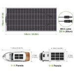 300W Flexible Solar Panel for RVs and Campers