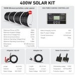 DOKIO 400W Flexible Solar Panel Kit for RVs