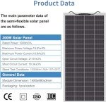 300W Flexible Solar Panel for RVs and Campers
