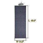 Lensun 55W Flexible Black Solar Panel for RVs
