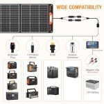 200W Portable Solar Panel Kit for Off-Grid Use