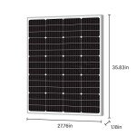 120W 24V High-Efficiency Monocrystalline Solar Panel