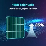 JJN 400W Bifacial Monocrystalline Solar Panel Set