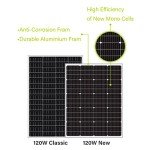 120W 24V High-Efficiency Monocrystalline Solar Panel