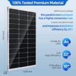 100W Monocrystalline Solar Panel for Off-Grid Use
