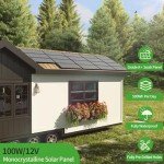 200W High-Efficiency Solar Panels for Off-Grid Use