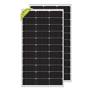 Newpowa 200W Monocrystalline Solar Panels (2 Pack)