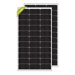 Newpowa 200W Monocrystalline Solar Panels (2 Pack)